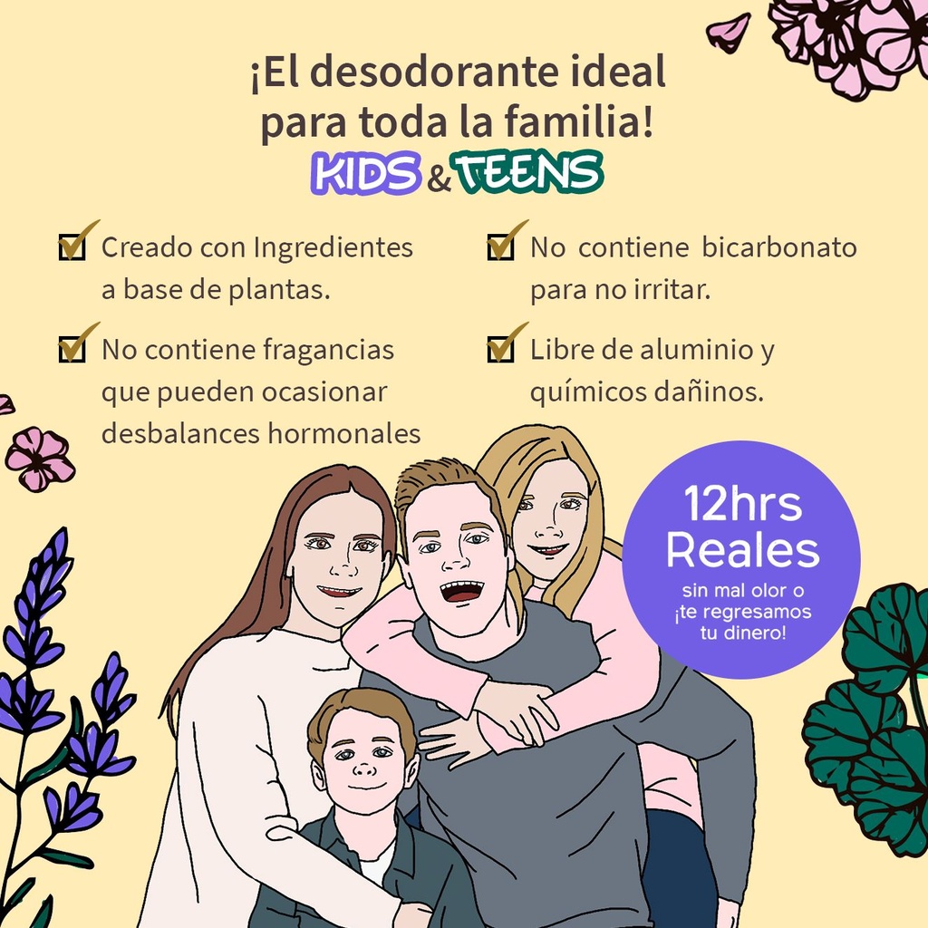 Desodorante Eucalipto Teens and Kids