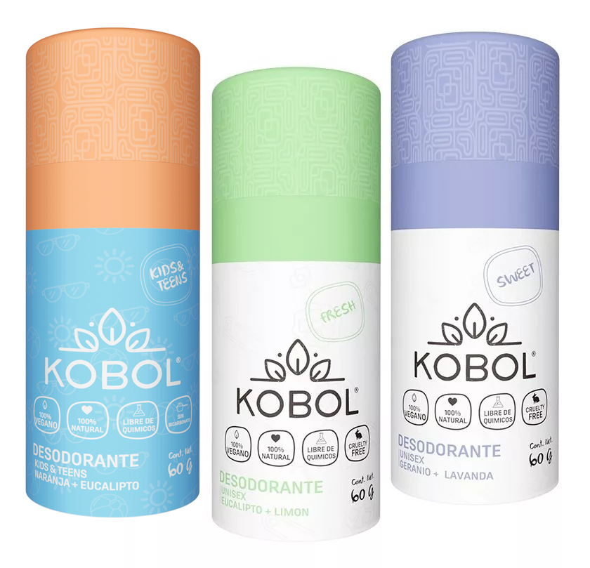 Kit de 3 Desodorantes (1 Geranio + 1 Eucalipto + 1 Kids)